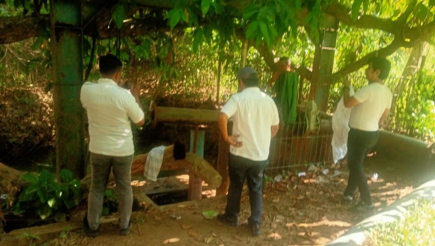 Kunjungan dari Balai dan Teknisi Pompa Grundfos di Sumber Payung, Ketapang Timur